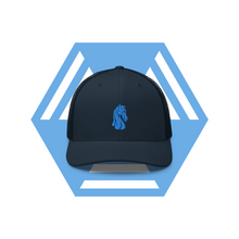 Load image into Gallery viewer, “Dark-Blue Knight” Trucker Cap