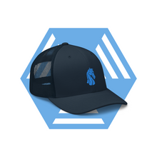 Load image into Gallery viewer, “Dark-Blue Knight” Trucker Cap