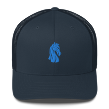 Load image into Gallery viewer, “Dark-Blue Knight” Trucker Cap