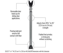 Load image into Gallery viewer, Door security bar W/ Alarm